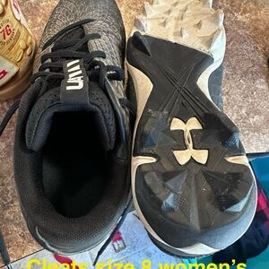 Under Armour Black and White Women's Athletic Cleats